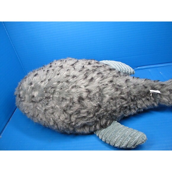 JELLYCAT Wiley Blue Whale Rare Retired 21” Plush Corduroy Faux Fur *READ* - Picture 6 of 10